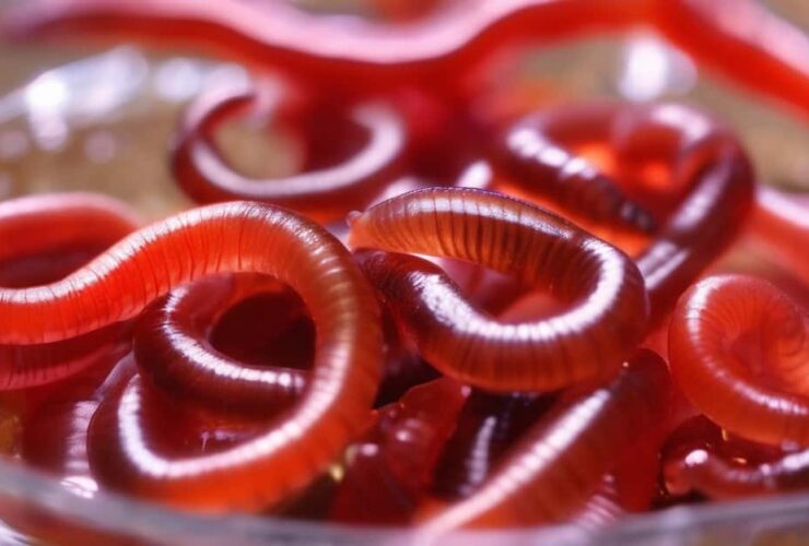 Live Blood Worms Fish Food